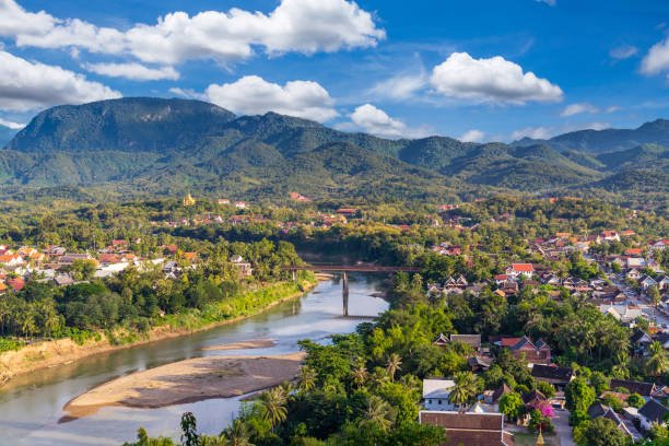 High Angle View beautiful landscape in luang prabang Laos Your Gateway to Properties in Laos